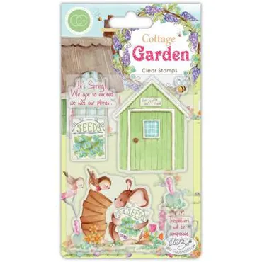 Craft Consortium Cottage Garden The Potting Shed Stamps