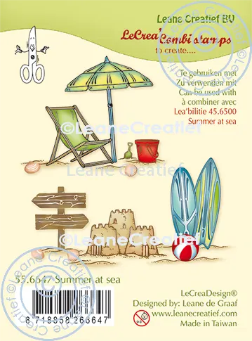 LeCreaDesign® Kombi Silikon Stempel Sommer am See