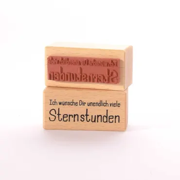 Motivstempel Titel: Ich wünsche Dir unendlich viele Sternstunden