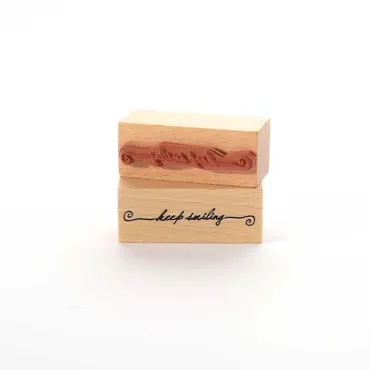 Motivstempel Titel: keep smiling