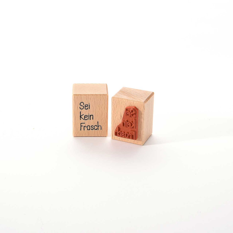 Motivstempel Titel: Sei kein Frosch