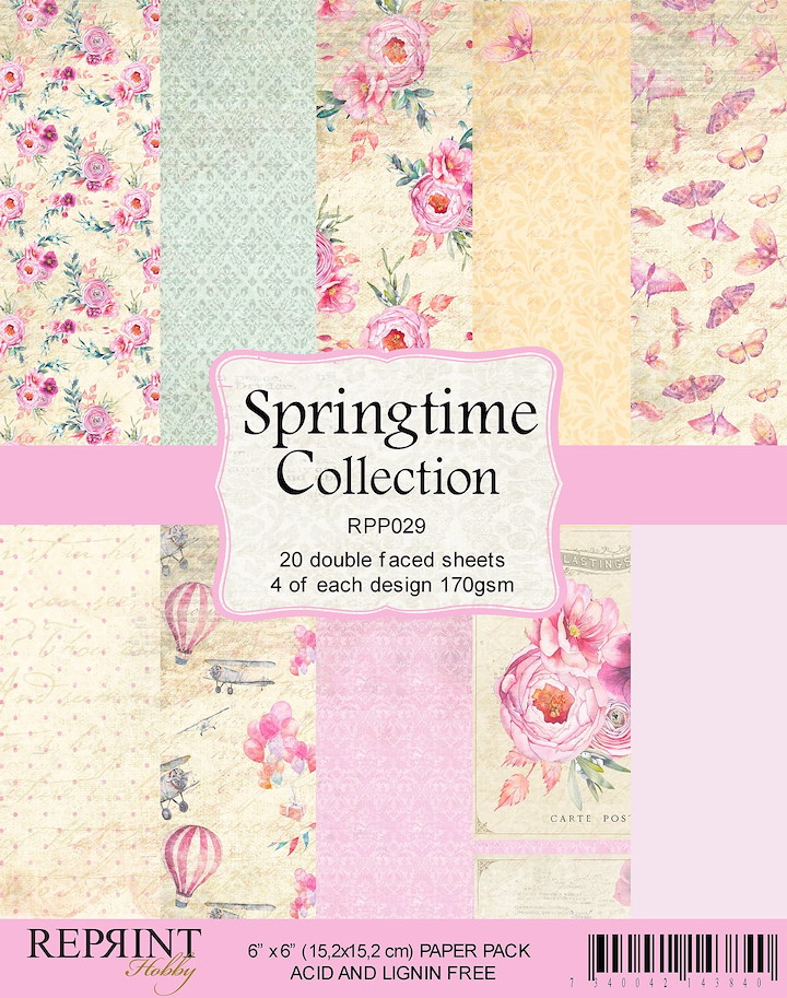 Reprint Paper Pack Springtime Collection 6x6 