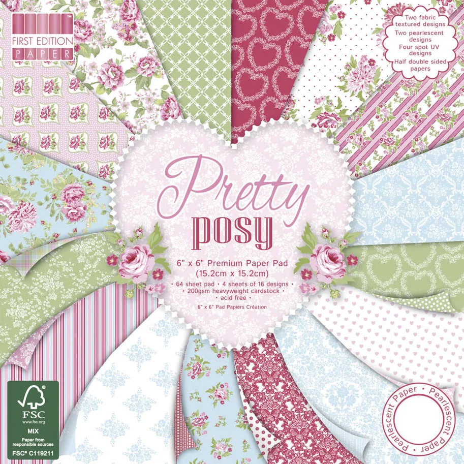 Scrapbooking - Paper Pad " Pritty Posy "