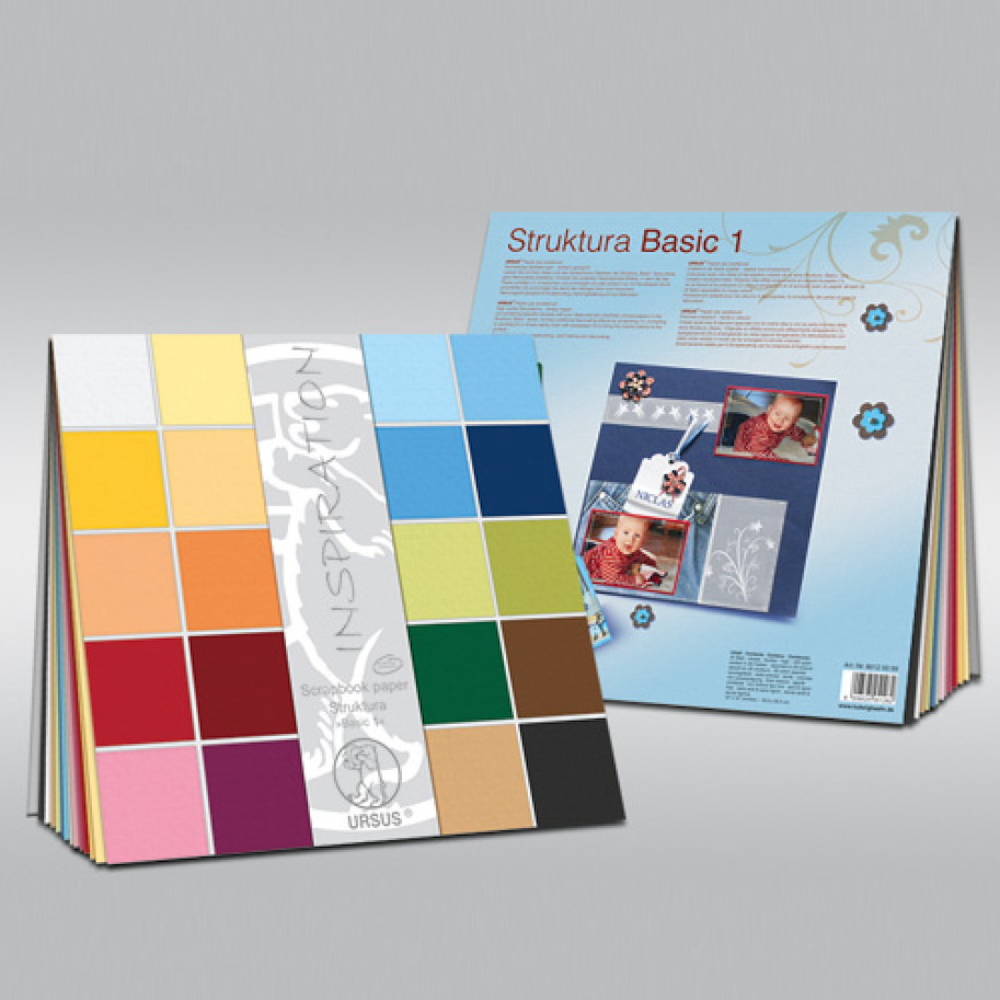 Scrapbooking - Papier Block - Struktura Basic 1