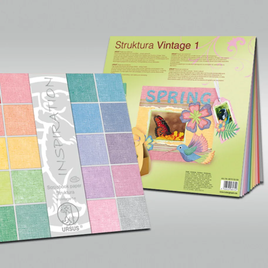 Scrapbooking - Papier Block - Struktura Vintage-1