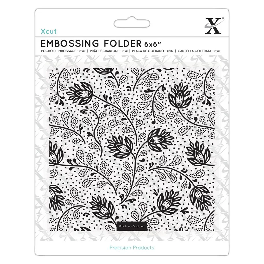 Prägeschablone 6x6" Abstract Thistles