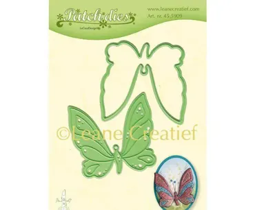 Präge- und Schneideschablone-Lea’bilitie® Patch die Schmetterling