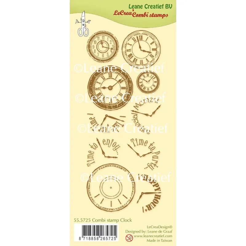 Clear Kombi Stempel Uhr