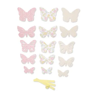 Set Papierschmetterlinge, light rose