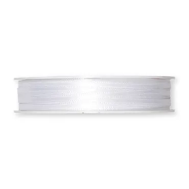 Doppelsatin-Band, weiss, 3 mm x 50 m