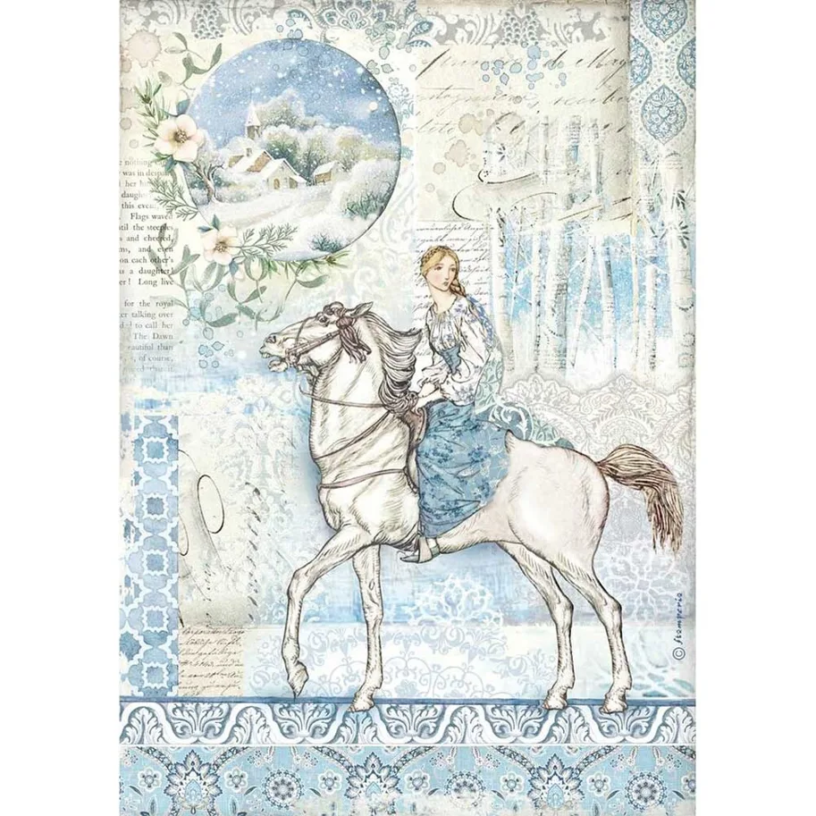 Stamperia Rice Paper A4 Horse 