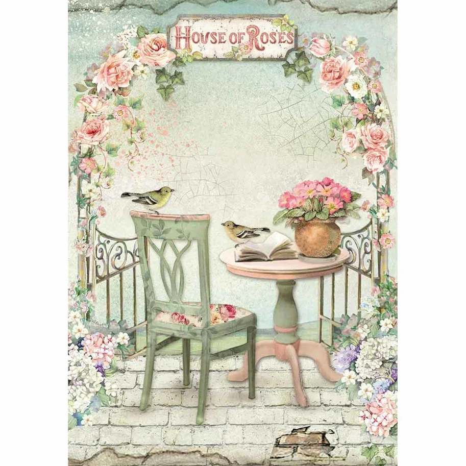 Stamperia Rice Paper A4 Gazebo