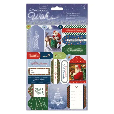 Die Cut Sentiments-A Christmas Wish