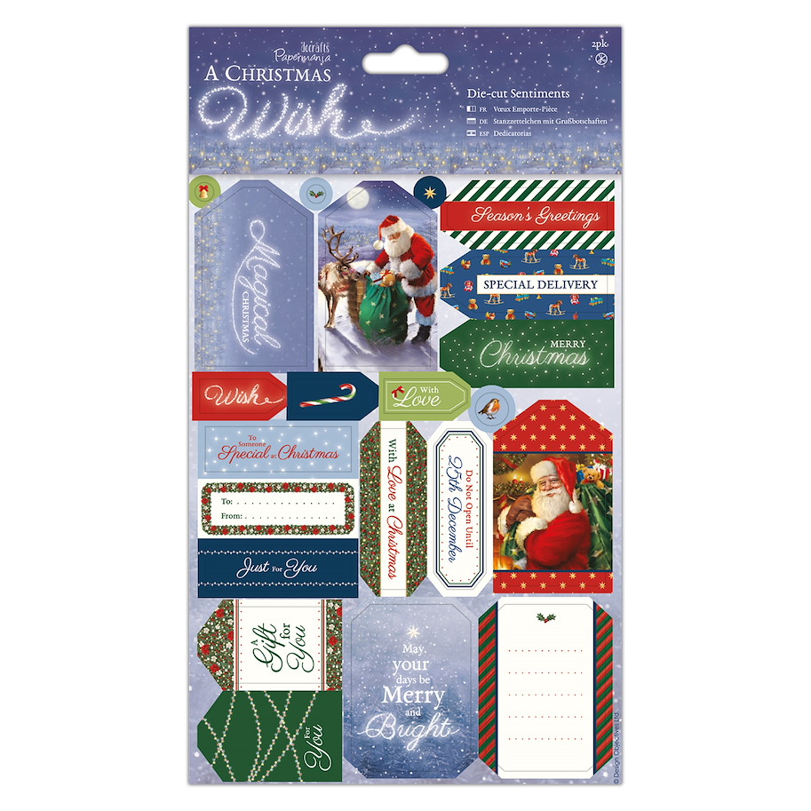 Die Cut Sentiments-A Christmas Wish