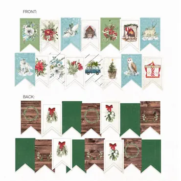 Banner/ die cut paper-The Four Seasons-Winter