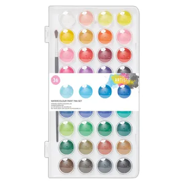Watercolour Paint Pan Set (36PK)
