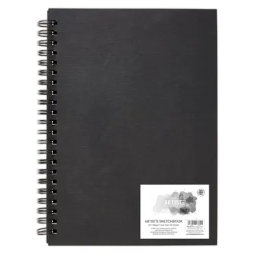 Hardback Spiral Sketchbook - Portrait - A5