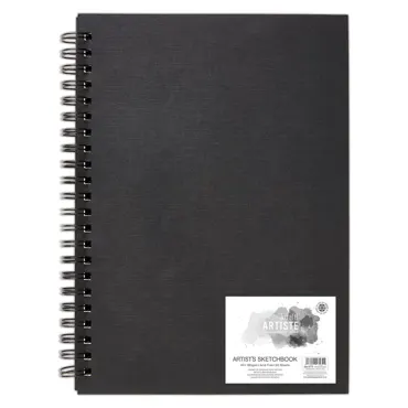 Hardback Spiral Sketchbook - Portrait - A3