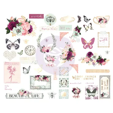 Prima Marketing Pretty Mosaic Chipboard