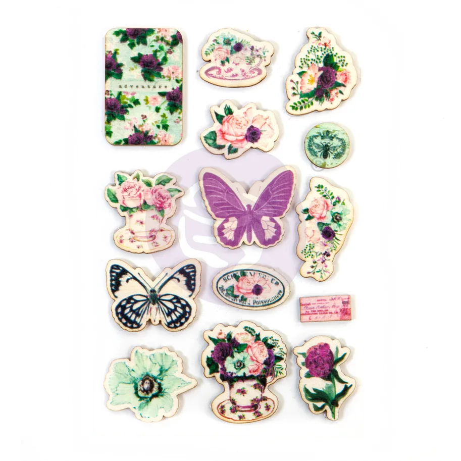 Prima Marketing Pretty Mosaic Wood Stickers