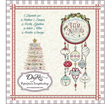 DayKa Trade Paper Pad-Feliz Navidad 8x8