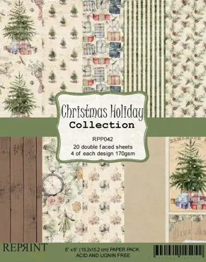 Reprint Paper Pack-Christmas Holiday Collection 6x6