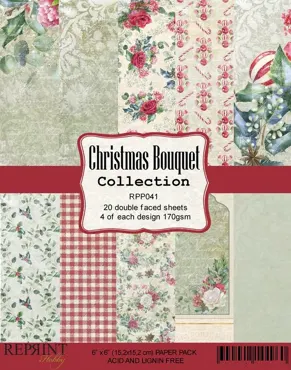 Reprint Paper Pack-Christmas Bouquet Collection 6x6