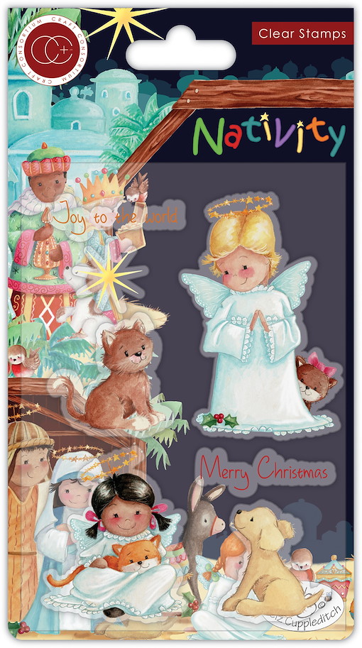 Craft Consortium Nativity Clear Stamps Angels 