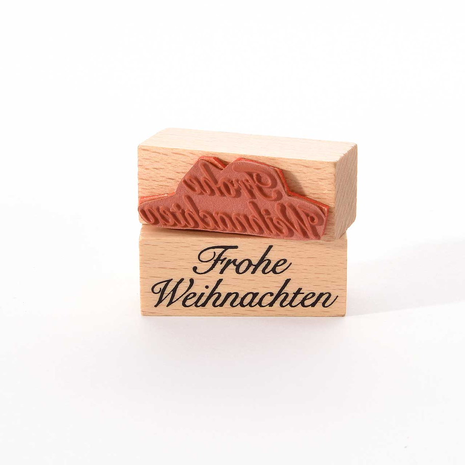 Motivstempel Titel:-Frohe Weihnachten