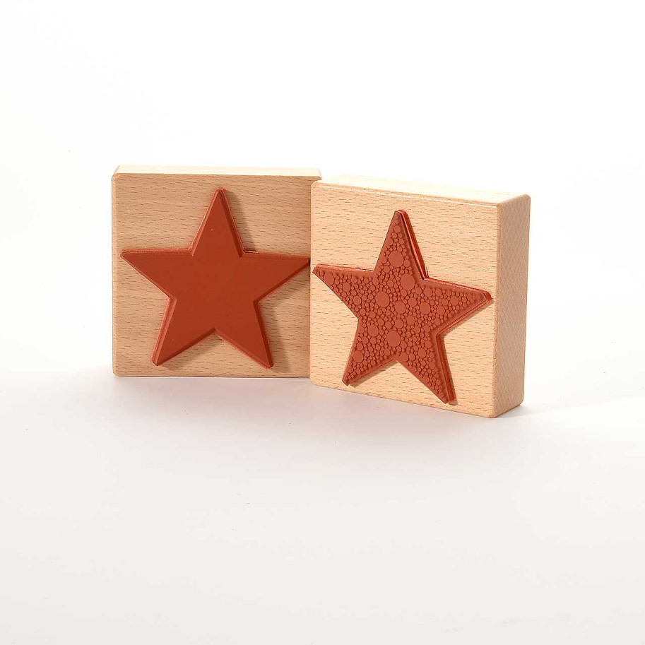Motivstempel-Stern aus vielen Punkten