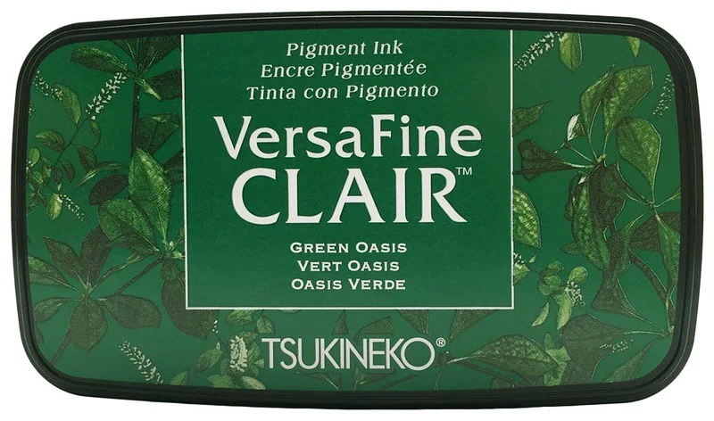 Versafine Clair ink pad-Vivid Green Oasis 