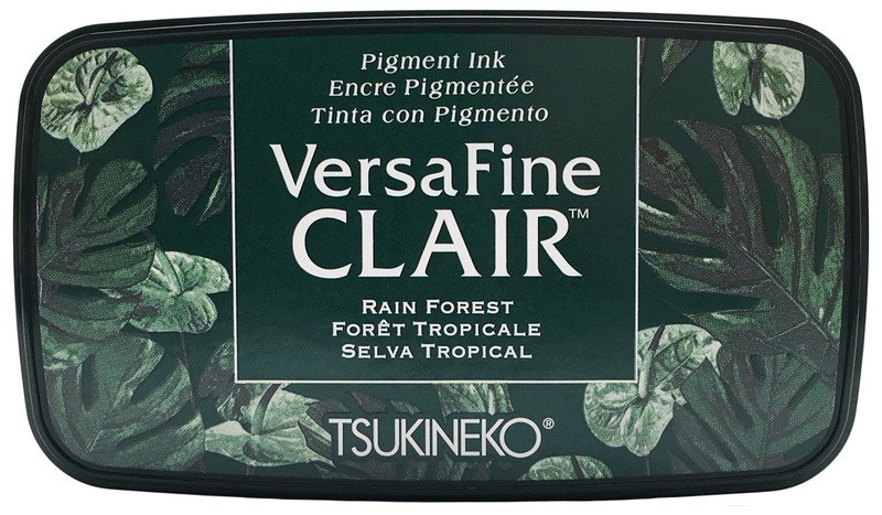 Versafine Clair ink pad-Dark Rain Forest 