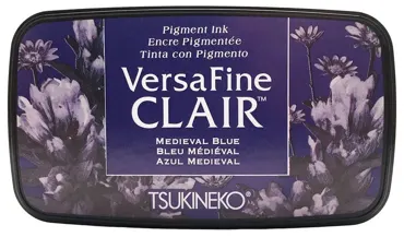 Versafine Clair ink pad-Dark Medieval blue