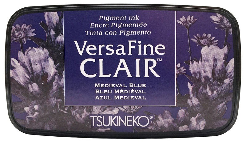 Versafine Clair ink pad-Dark Medieval blue 
