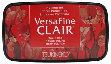 Versafine Clair ink pad-Vivid Tulip Red