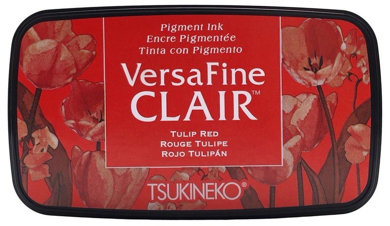 Versafine Clair ink pad-Vivid Tulip Red 