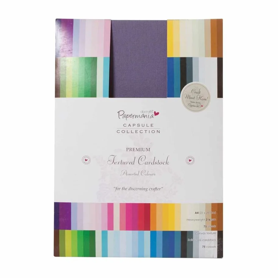 Papermania A4 Premium Cardstock-Colossal Textured