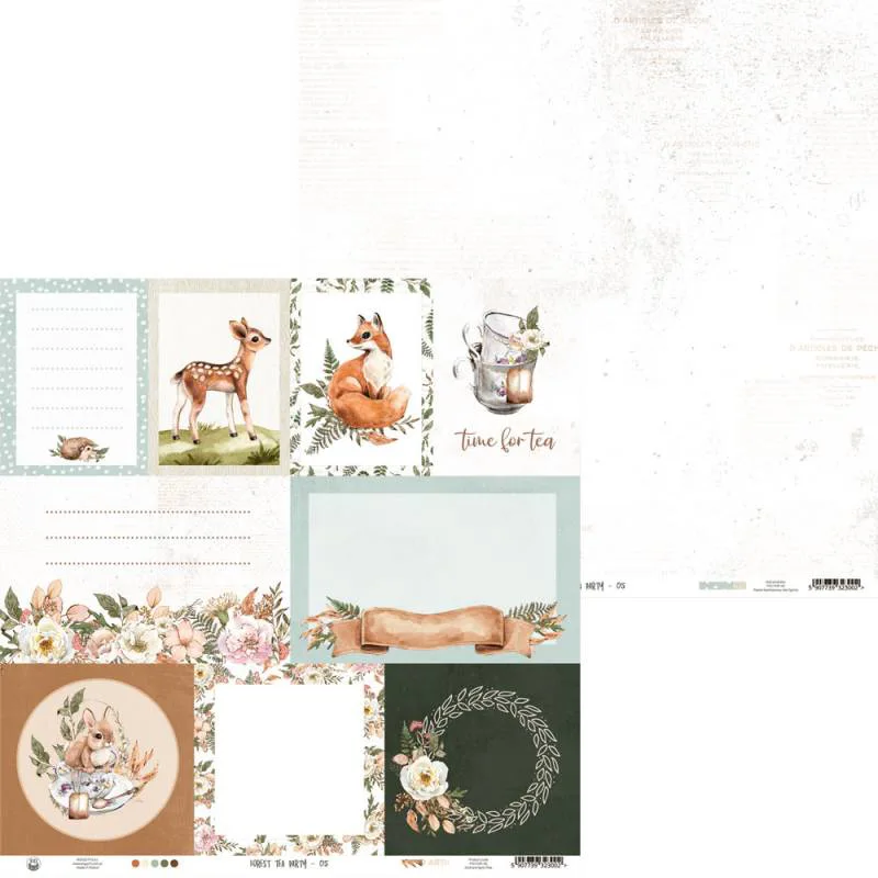 PAPER FOREST TEA PARTY 05, 12X12"