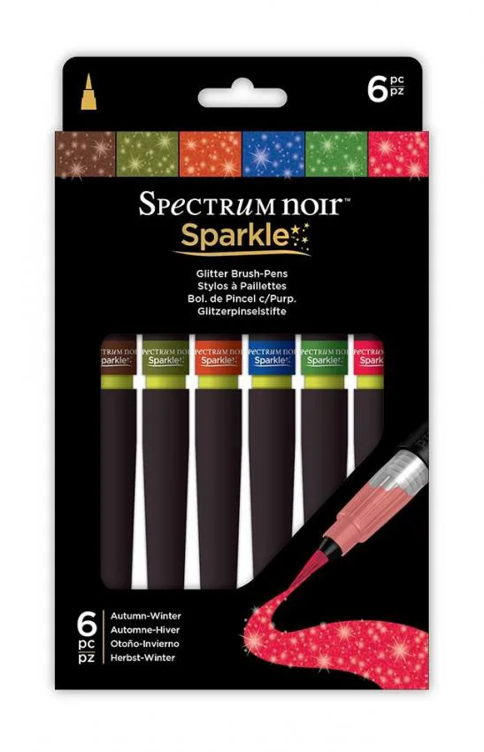 Spectrum Noir Sparkle Glitter Brush Pens Autumn-Winter 