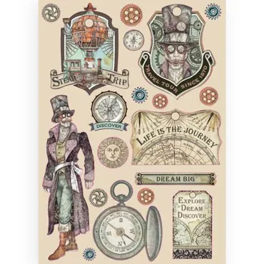 Stamperia Colored Wooden Shapes A5 Sir Vagabond Images