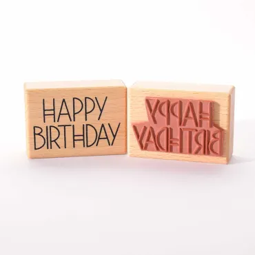 Heindesign Motivstempel Text-Happy Birthday