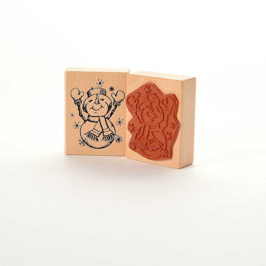 Motivstempel-Happy Snowman