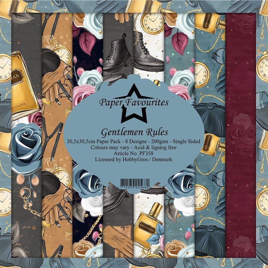 Paper Favourites Gentlemen Rules 12x12 Inch Paper Pack 
