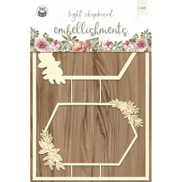 P13-LIGHT CHIPBOARD EMBELLISHMENTS ALWAYS AND FOREVER 03, 4X6", 2PCS