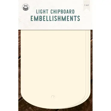 P13-LIGHT CHIPBOARD ALBUM BASE TAGS 03, 4X6"