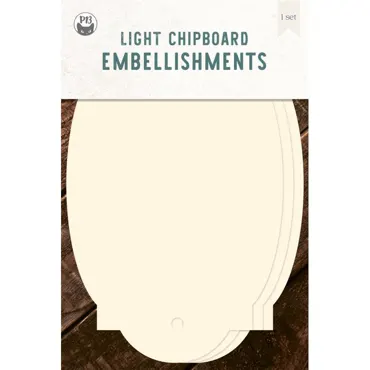 P13-LIGHT CHIPBOARD ALBUM BASE TAGS 05, 4X6"