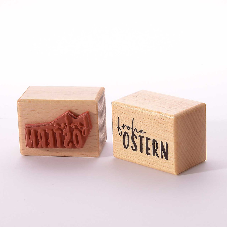 Heindesign Motivstempel Titel: Frohe Ostern