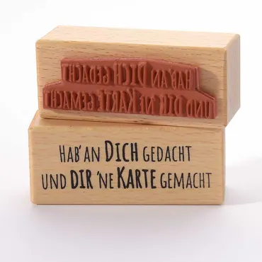 Heindesign Motivstempel-Hab an Dich gedacht und Dir ’ne Karte gemacht