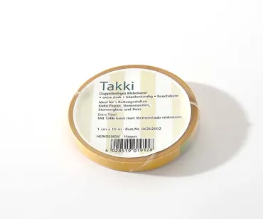 Heindesign-Takki Klebeband 1 cm x 10 m Rolle