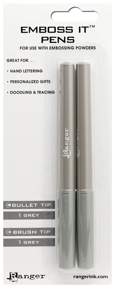Emboss It Embossing Pens Grey, 2pc